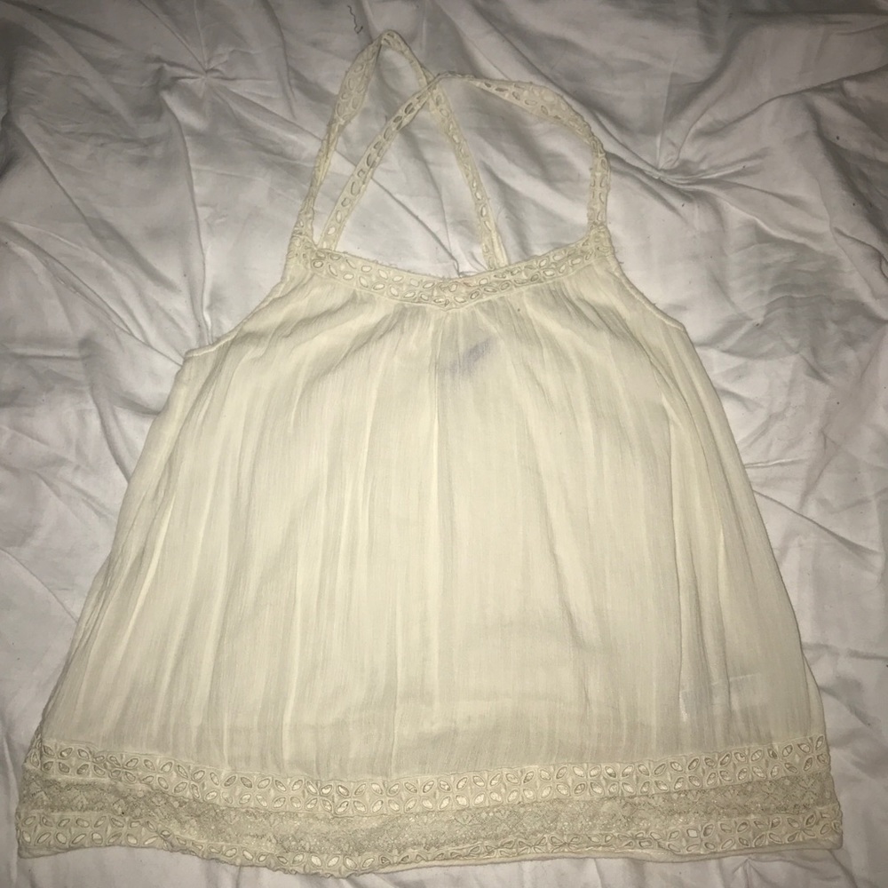 Cross back blouse